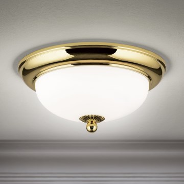 Loftlampe EMPIRA 2xE14/40W/230V diameter 26,5 cm guld