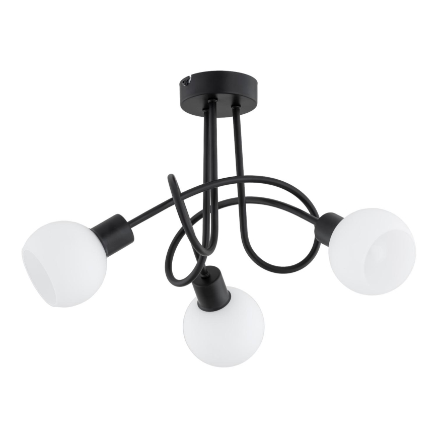 Loftlampe ERYKA 3xE14/10W/230V sort