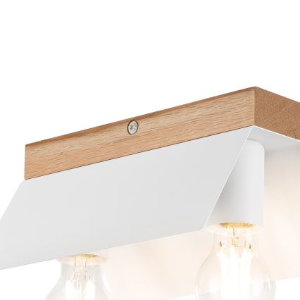 Loftlampe ESME 2xE27/15W/230V hvid/eg