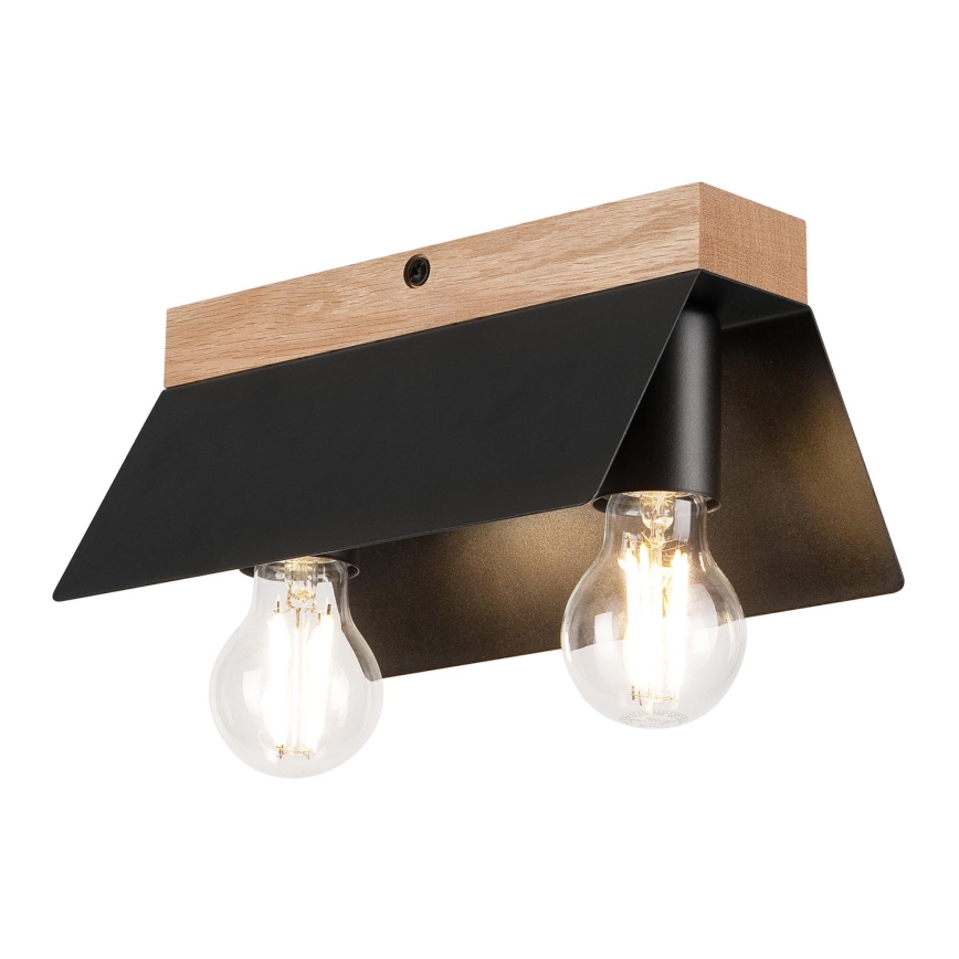 Loftlampe ESME 2xE27/15W/230V sort/eg