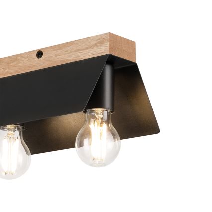 Loftlampe ESME 2xE27/15W/230V sort/eg