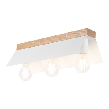 Loftlampe ESME 3xE27/15W/230V hvid/eg