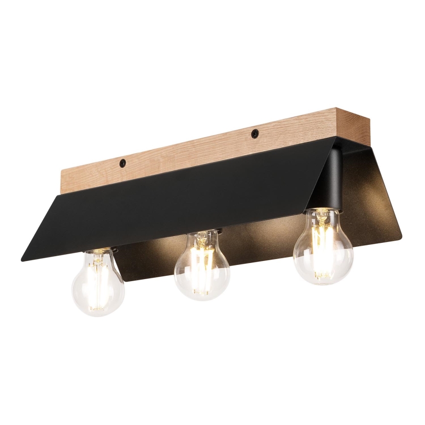 Loftlampe ESME 3xE27/15W/230V sort/eg
