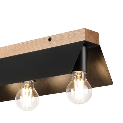Loftlampe ESME 3xE27/15W/230V sort/eg