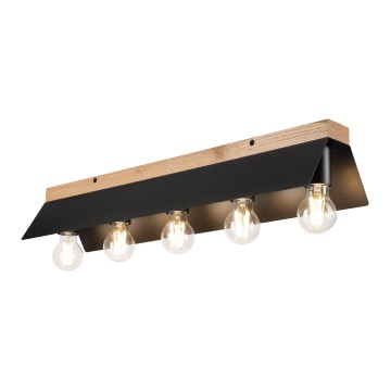 Loftlampe ESME 5xE27/15W/230V sort/eg