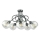 Loftlampe EVIE 5xE27/60W/230V antracit/transparent