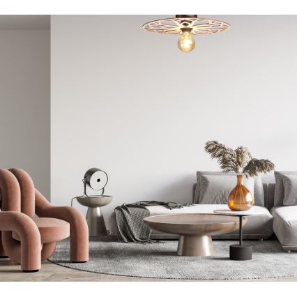 Loftlampe FALCO 1xE27/60W/230V diameter 40 cm beige