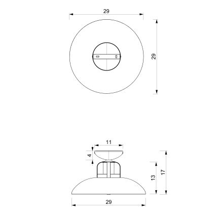 Loftlampe FELIX 1xE27/60W/230V grøn