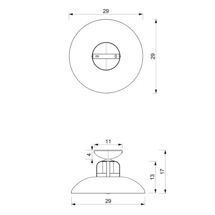 Loftlampe FELIX 1xE27/60W/230V hvid