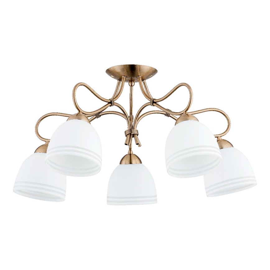 Loftlampe FILA 5xE27/15W/230V bronze