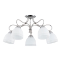 Loftlampe FILA 5xE27/15W/230V skinnende krom