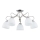 Loftlampe FILA 5xE27/15W/230V skinnende krom