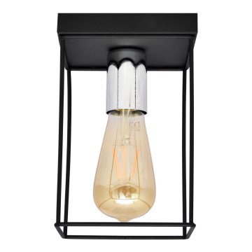 Loftlampe FINN 1xE27/15W/230V sort/skinnende krom