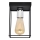 Loftlampe FINN 1xE27/15W/230V sort/skinnende krom