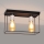 Loftlampe FINN 2xE27/15W/230V sort/skinnende krom