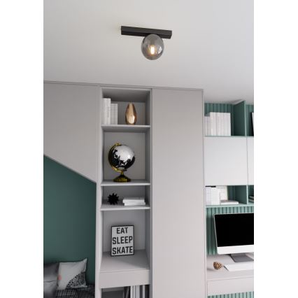 Loftlampe FIT 1xE14/10W/230V sort/grå