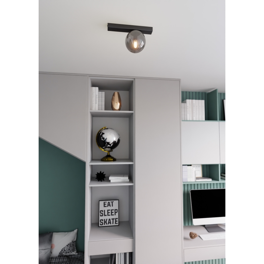 Loftlampe FIT 1xE14/10W/230V sort/grå
