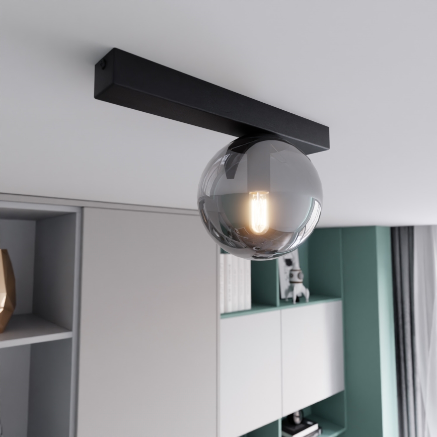 Loftlampe FIT 1xE14/10W/230V sort/grå