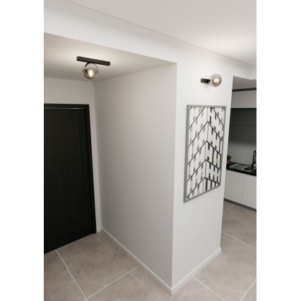 Loftlampe FIT 1xE14/10W/230V sort/grå