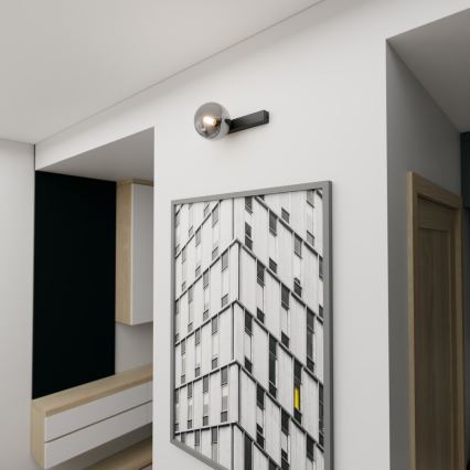 Loftlampe FIT 1xE14/10W/230V sort/grå