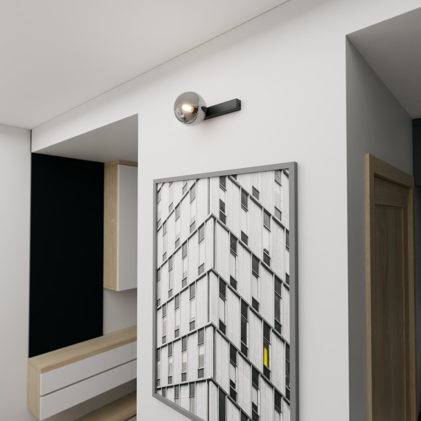 Loftlampe FIT 1xE14/10W/230V sort/grå