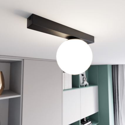 Loftlampe FIT 1xE14/10W/230V sort/hvid