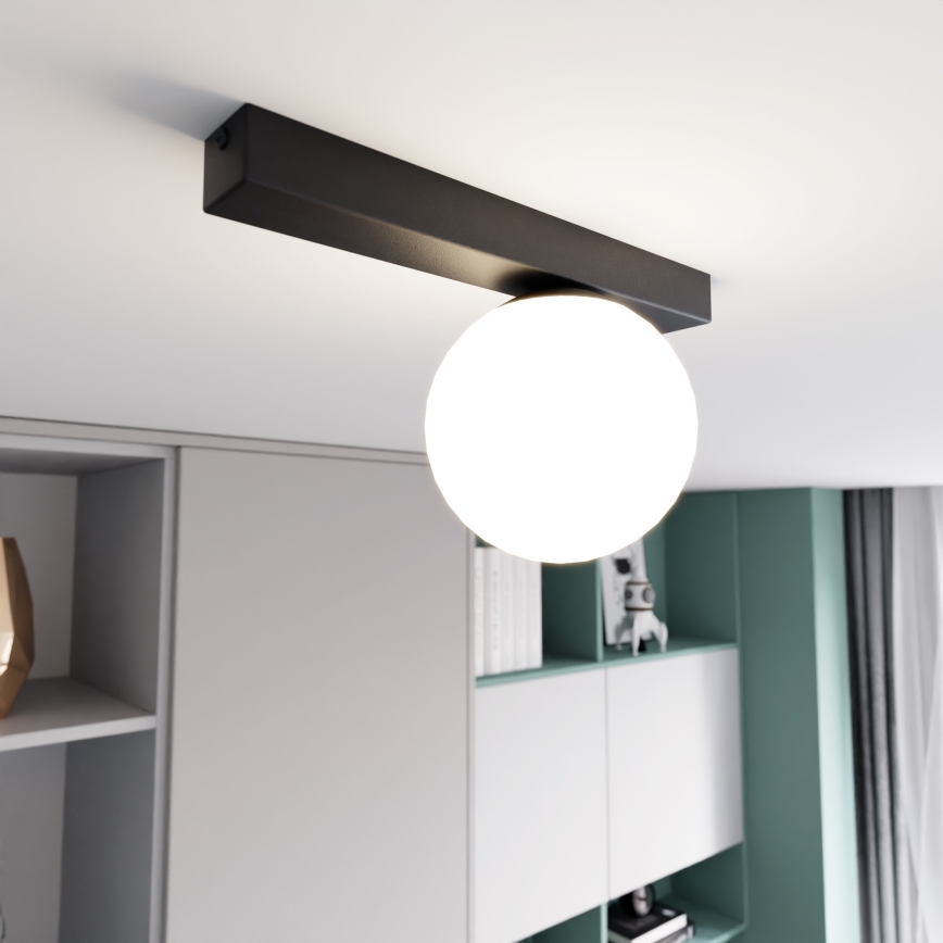 Loftlampe FIT 1xE14/10W/230V sort/hvid
