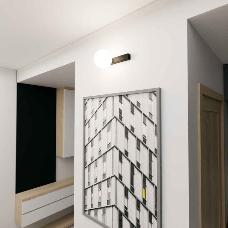Loftlampe FIT 1xE14/10W/230V sort/hvid