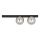 Loftlampe FIT 2xE14/10W/230V sort/grå