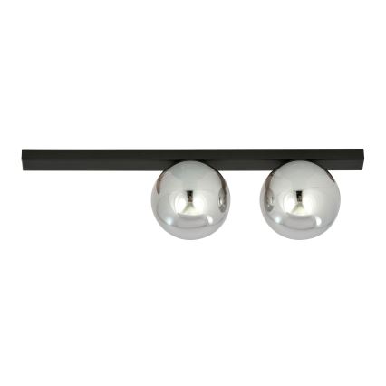 Loftlampe FIT 2xE14/10W/230V sort/grå