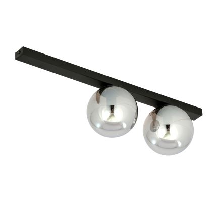 Loftlampe FIT 2xE14/10W/230V sort/grå