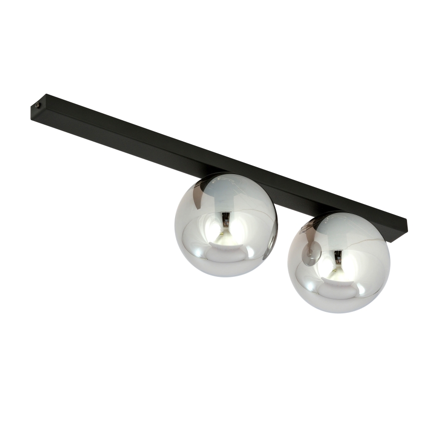Loftlampe FIT 2xE14/10W/230V sort/grå