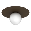 Loftlampe FLAT 1xE27/15W/230V 55x60 cm brun