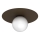 Loftlampe FLAT 1xE27/15W/230V 55x60 cm brun