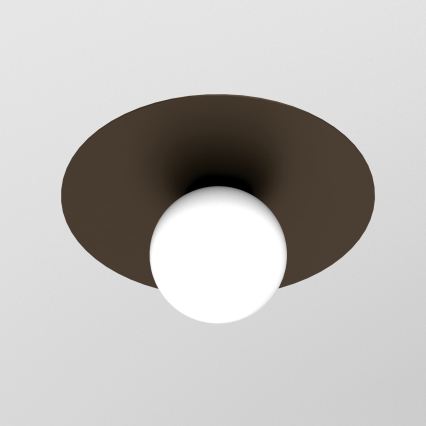 Loftlampe FLAT 1xE27/15W/230V 55x60 cm brun