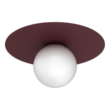 Loftlampe FLAT 1xE27/15W/230V Ø 35 cm bordeaux