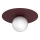 Loftlampe FLAT 1xE27/15W/230V Ø 35 cm bordeaux