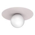 Loftlampe FLAT 1xE27/15W/230V Ø 35 cm cremefarvet