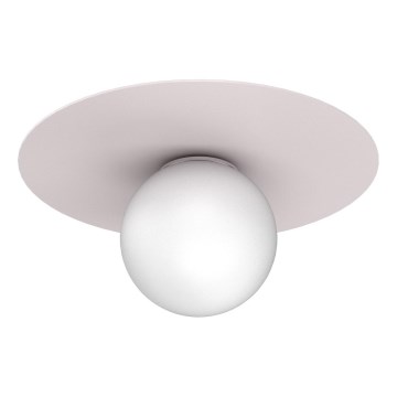 Loftlampe FLAT 1xE27/15W/230V Ø 35 cm cremefarvet