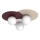 Loftlampe FLAT 3xE27/15W/230V 55x60 cm beige/creme/bordeaux