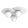 Loftlampe FLAT 3xE27/15W/230V 55x60 cm hvid