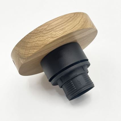 Loftlampe FLO WOOD 1xE27/15W/230V eg/klar Ø 22 cm