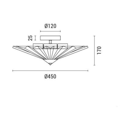 Loftlampe FLOAT 5xE14/15W/230V hvid
