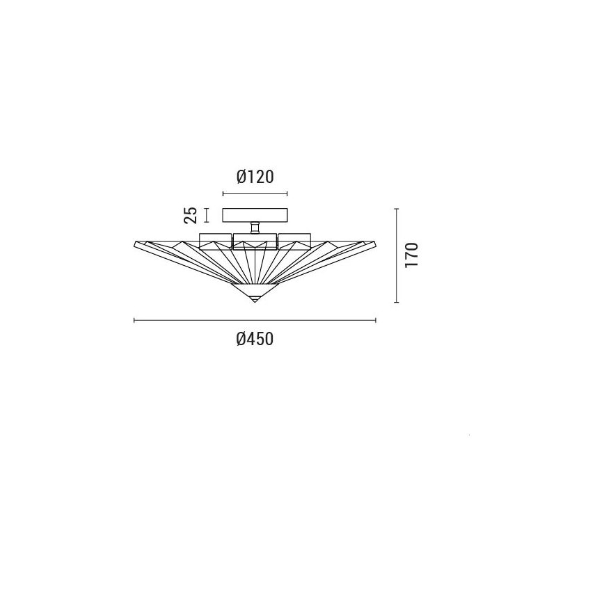 Loftlampe FLOAT 5xE14/15W/230V hvid