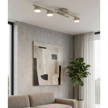 Loftlampe FRAGMENT 3xGX53/12W/230V beige
