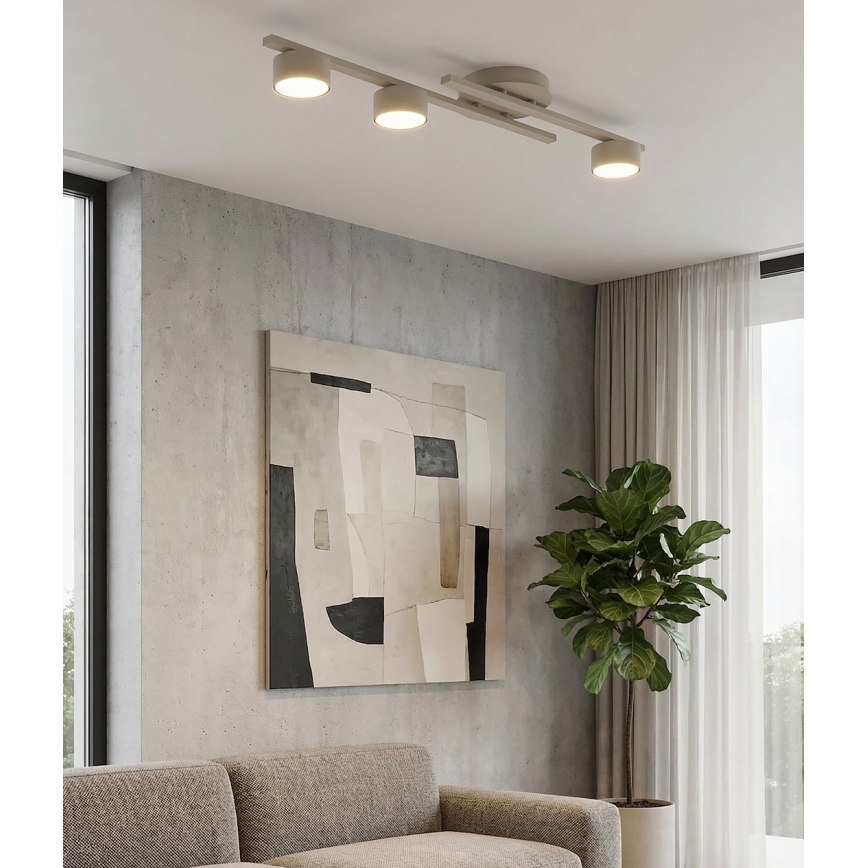 Loftlampe FRAGMENT 3xGX53/12W/230V beige