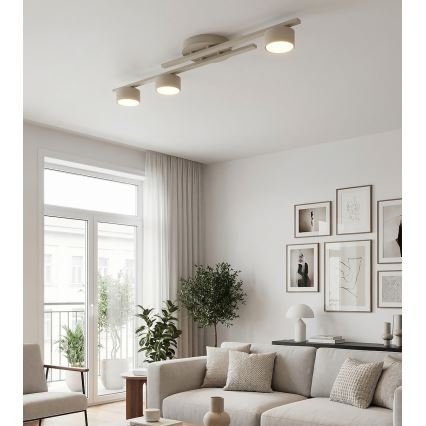 Loftlampe FRAGMENT 3xGX53/12W/230V beige