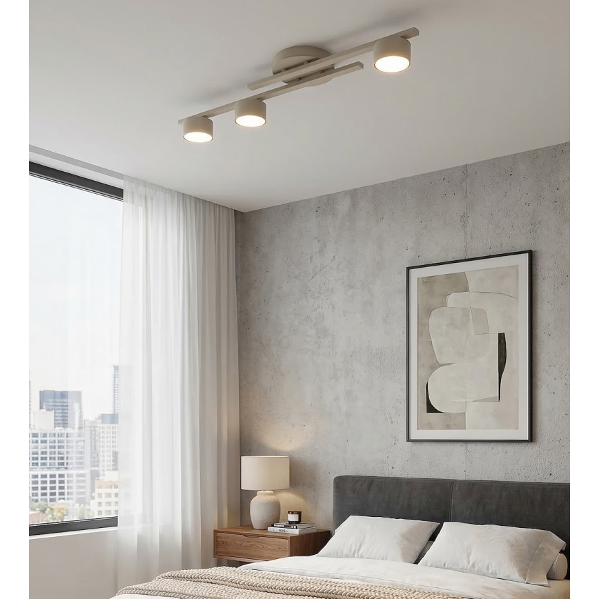 Loftlampe FRAGMENT 3xGX53/12W/230V beige