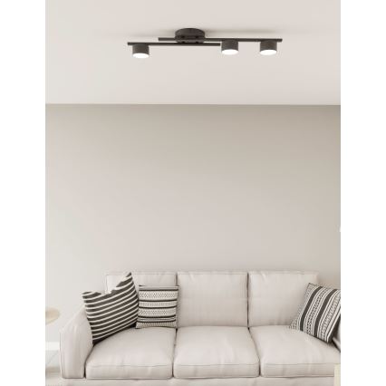 Loftlampe FRAGMENT 3xGX53/12W/230V sort