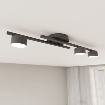 Loftlampe FRAGMENT 3xGX53/12W/230V sort